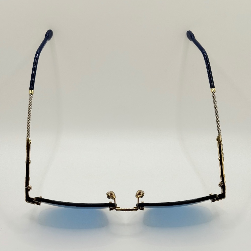 FRED FG40049U 30V Shiny Gold/Blue Sunglasses 60-14-145 NEW (Replacement Box) - Picture 10 of 16